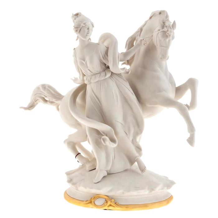 The Amazon statuette is white