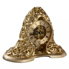 Table clock, gold-colored decor