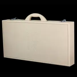 Нарды из мореного дуба и янтаря "Волк" Нарды из мореного дуба и янтаря "Волк"