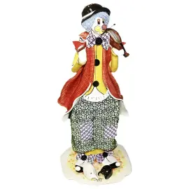 Статуэтка "Клоун, стоящий со скрипкой" разноцветная Статуэтка "Клоун, стоящий со скрипкой" разноцветная