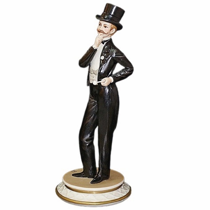 Statuette "Cavalier with a cane"