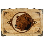 A set for cleaning weapons made of Karelian birch "Bear" small