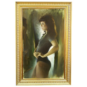 Painting "The Girl" by L. Da Velasca