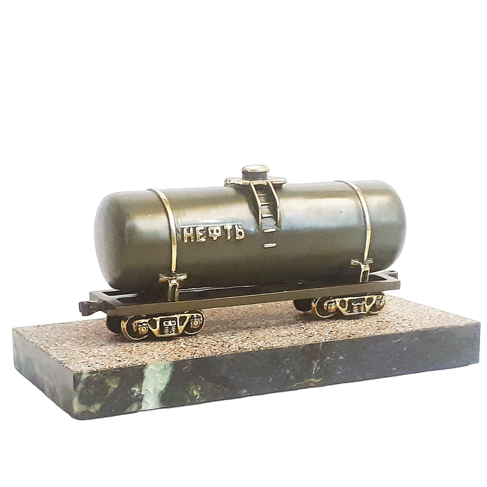 Bronze statuette "Oil tank"
