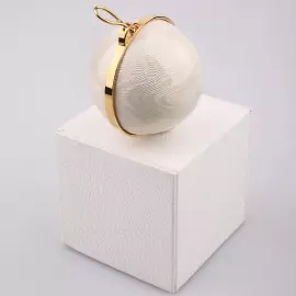 6pcs Jewelry Christmas Balls Set, White