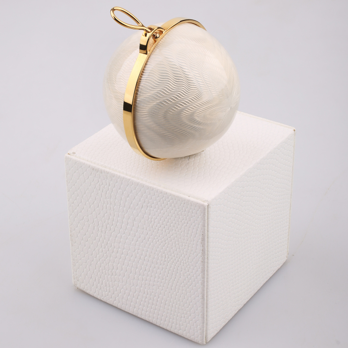 6pcs Jewelry Christmas Balls Set, White