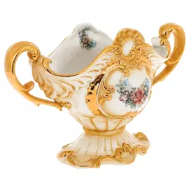 Ваза для фруктов "Барокко" разноцветная с золотом