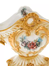 Ваза для фруктов "Барокко" разноцветная с золотом