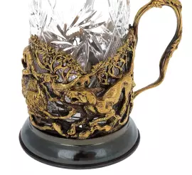 Подстаканник подарочный "Охота на кабана"