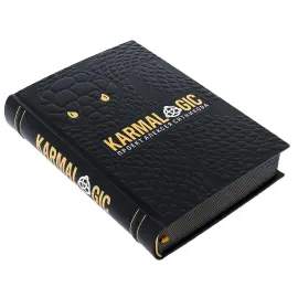 Книга в кожаном переплете "Кармалоджик" Книга в кожаном переплете "Кармалоджик"