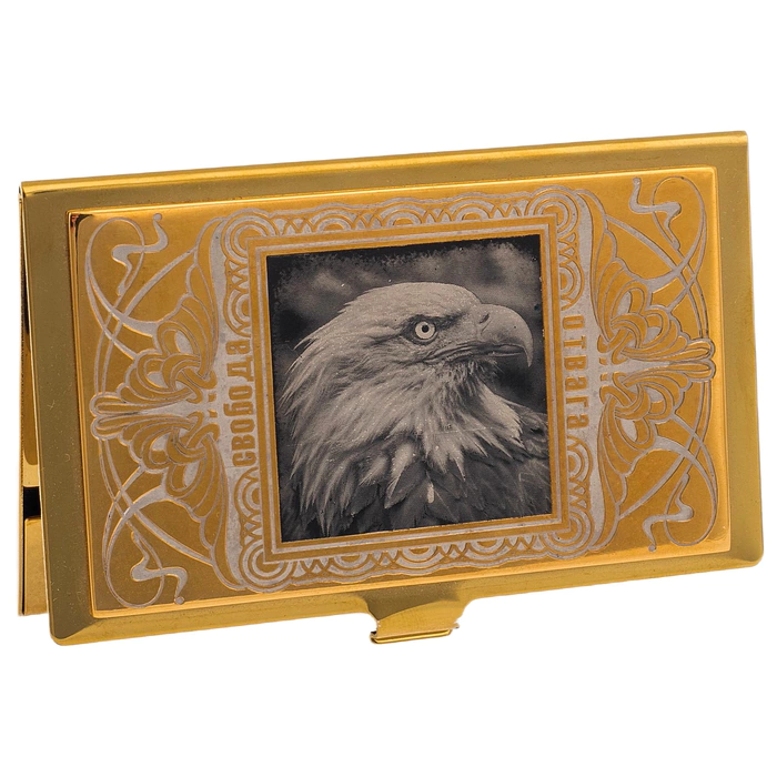 Table set "Leader" with gilding and blackening, Zlatoust
