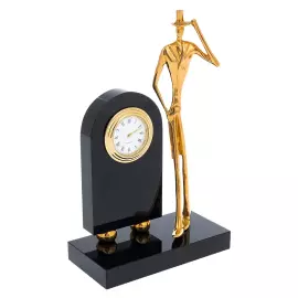 Table clock made of onyx "Frant"