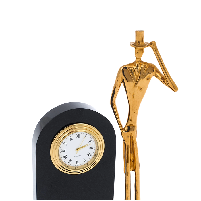 Table clock made of onyx "Frant"