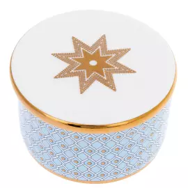 Шкатулка из костяного фарфора "Идиллия Азур"