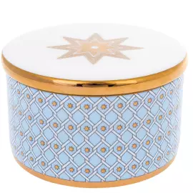 Шкатулка из костяного фарфора "Идиллия Азур"