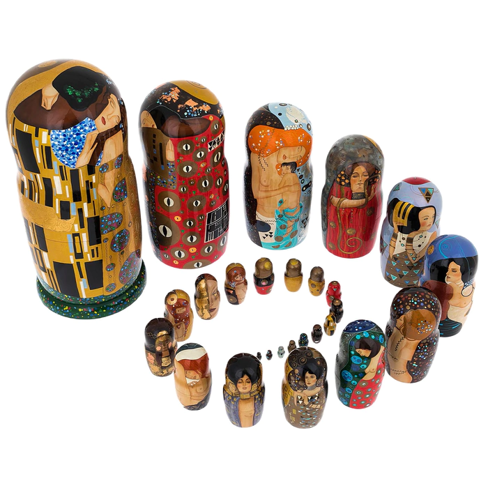 Klimt Matryoshka doll for 30 seats (45 cm)