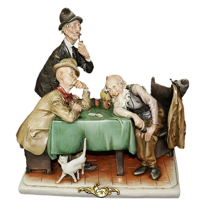 Statuette "Card game"