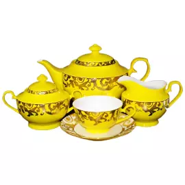 Чайный сервиз "Жар-птица" на 6 персон, 15 предметов