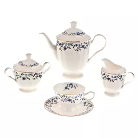 Чайный сервиз "Ситец" на 6 персон, 15 предметов