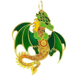 Ювелирная елочная игрушка "Зеленый Дракон" Ювелирная елочная игрушка "Зеленый Дракон"