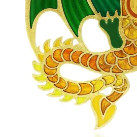 Ювелирная елочная игрушка "Зеленый Дракон" Ювелирная елочная игрушка "Зеленый Дракон"