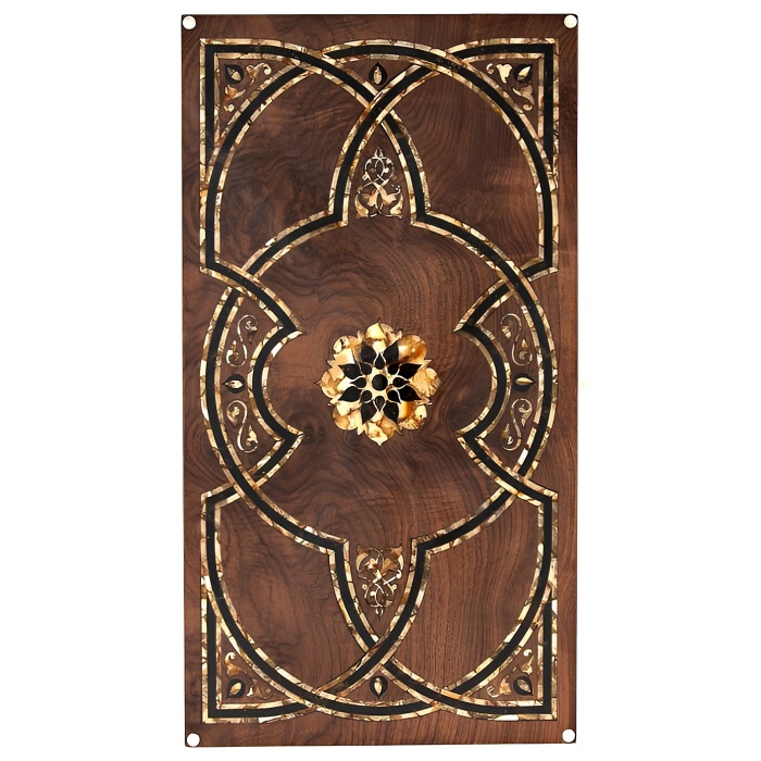 Backgammon made of walnut root and amber "Arabian Nights" collection "Orient"