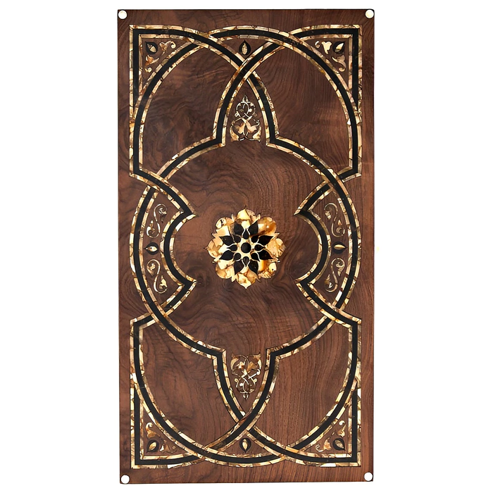 Backgammon made of walnut root and amber "Arabian Nights" collection "Orient"