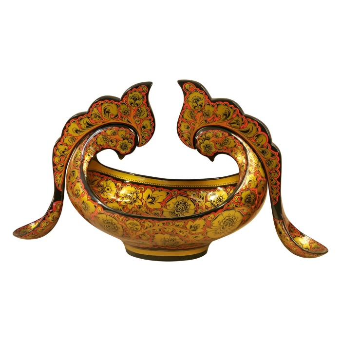 Bucket "Spring drops" khokhloma