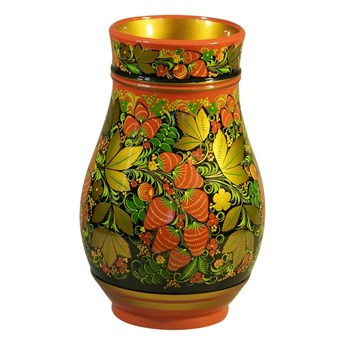 Khokhloma's Strawberry vase