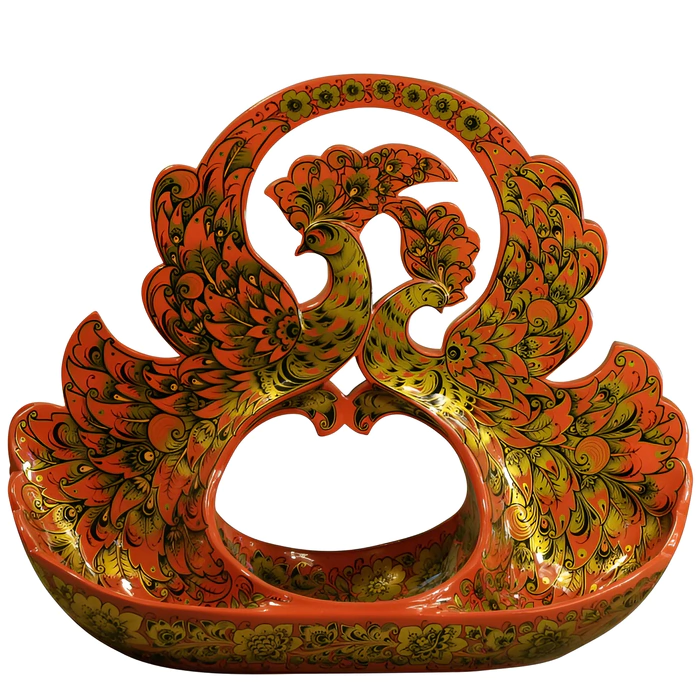 Ladle vase "Love" by Khokhloma