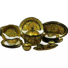 Dining set (35 items) khokhloma