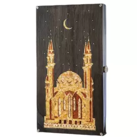 Нарды из мореного дуба и янтаря "Кул Шариф" коллекции "Ориент"