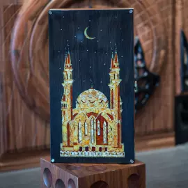 Нарды из мореного дуба и янтаря "Кул Шариф" коллекции "Ориент"