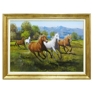 Painting "Horses" by Lombardo