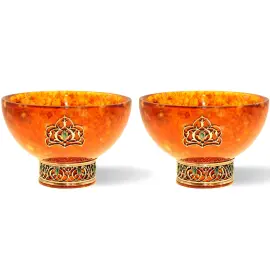 Набор пиал из янтаря "Восточная сказка"