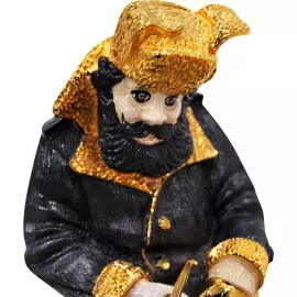 Икорница на агате "Зимняя рыбалка" со стопками, Златоуст