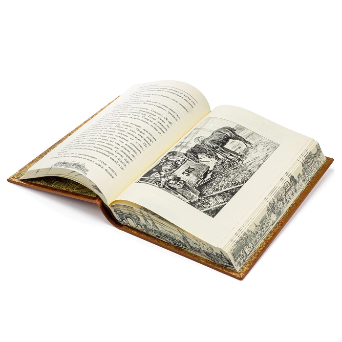 Leather-bound gift edition "Moscow and Muscovites"
