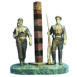 Bronze statuette "Border Guard Service"