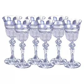 Wine set, 6 stemware glasses