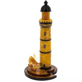 Композиция из янтаря "Маяк"