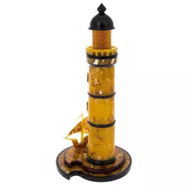 Композиция из янтаря "Маяк"