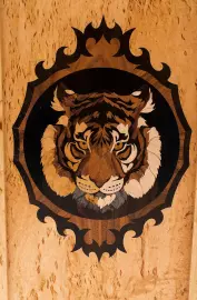 Нарды из карельской березы "Тигр" малые