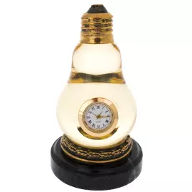 Table clock made of bronze "Light Bulb"