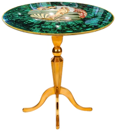 Стол интерьерный "Рождение Венеры" из малахита