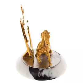 Statuette "Horseshoe with a horse" on jasper, Zlatoust