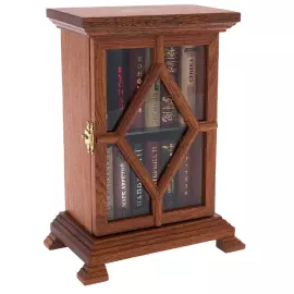 Collection of miniature books: the Diamond cabinet with 12 books