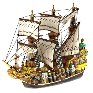 The "Ship" damask