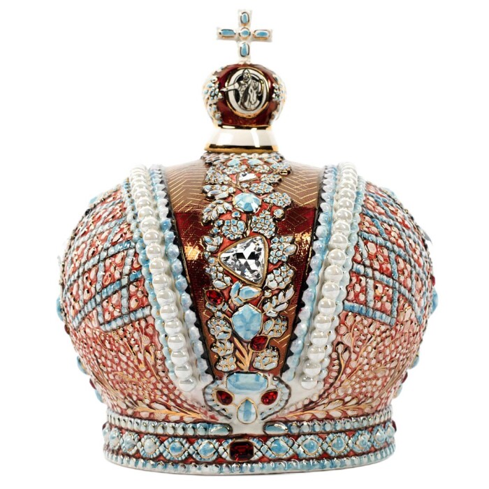 Damask "Crown of the Russian Empire" (gold with rhinestones)