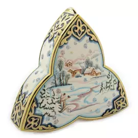 Damask "New Year's trefoil"