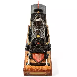 Штоф "Паровоз" цветной с золотом